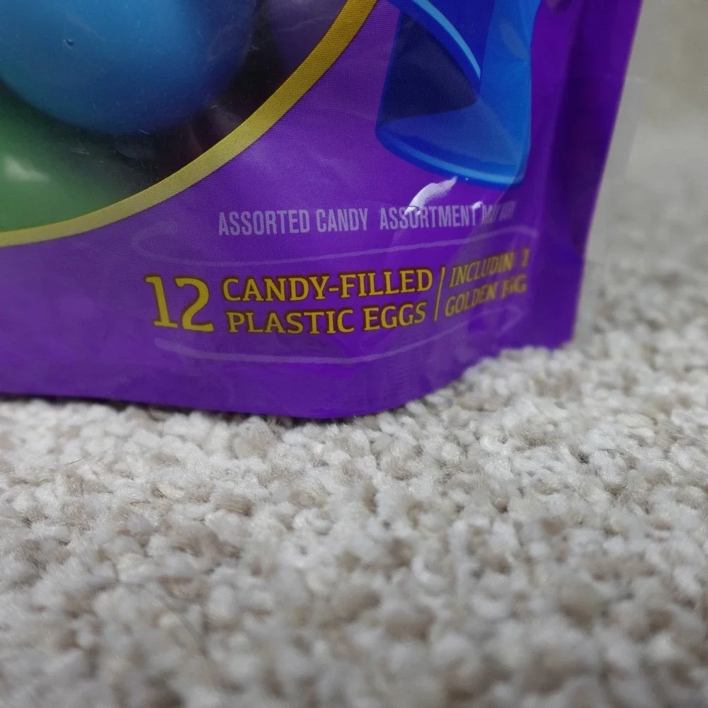 SweeTARTS Nerds Laffy Taffy Easter Egg Hunt 12 Candy Filled Plastic Eggs 3.4oz